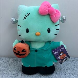 Hello Kitty Frankenstein Halloween 19” Greeter Sanrio Plush 2024 New With Tags